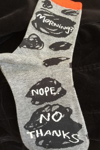 My Morning Sucks socks