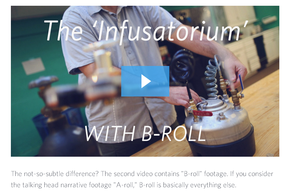 Video marketing b-roll footage example from Wistia