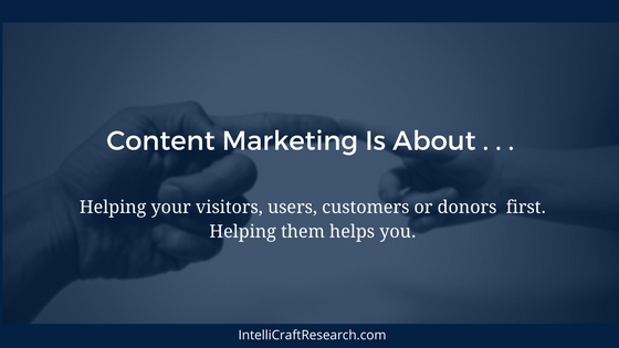 content marketing is about helping