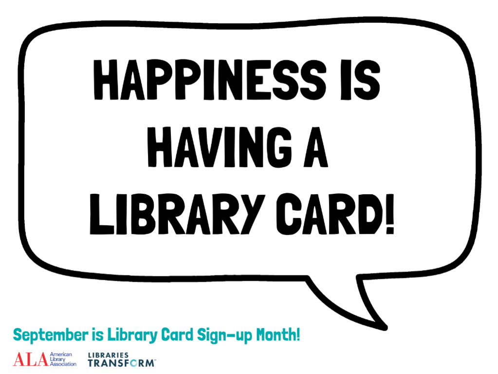 Happiness is a library card