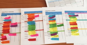 one-year-4-quarters-content-plan-sticky-notes