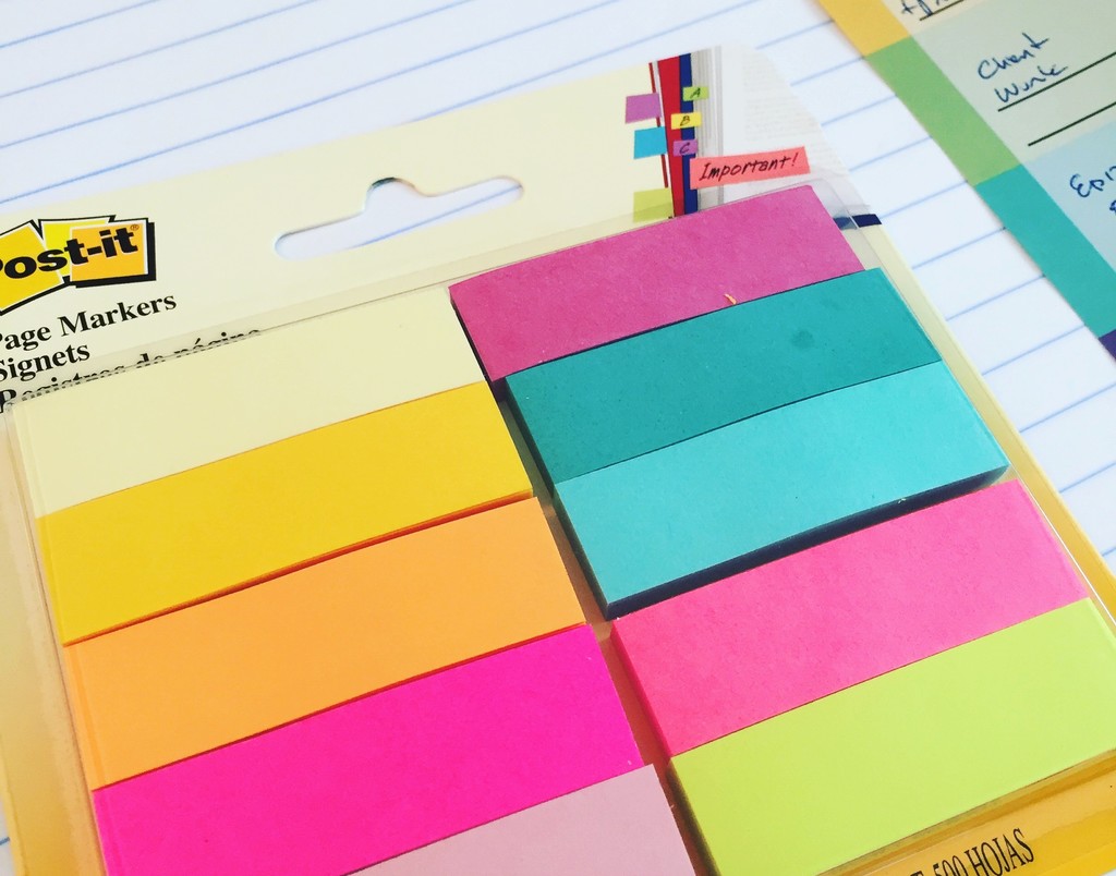 tropical-post-it-sticky-flag-set