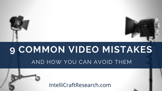 9 common video mistakes post video lights