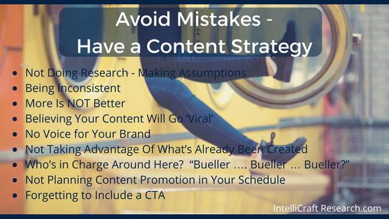 common content marketing and strategy mistakes to avoid 